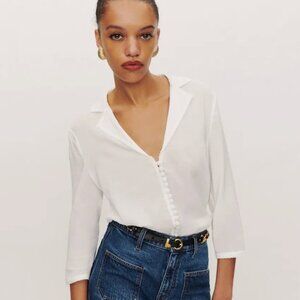 Reformation White Niko Top
